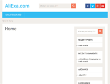 Tablet Screenshot of aliexa.com